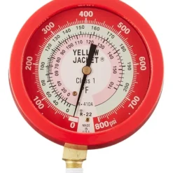 Yellow Jacket 49515 3-1/2& L/F, red pressure, 0-800 psi, R22/410A (Â°F)Â  - One-stop shop for professional tools and equipment.