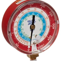 Yellow Jacket 49105 3-1/8&, red pressure, 0-500 psi, R22/134a/404A gauge (Â°F) - One-stop shop for professional tools and equipment.