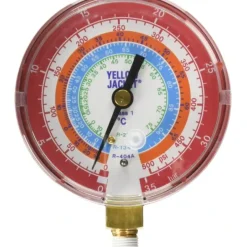 Yellow Jacket 49169 3-1/8&, red pressure, bar/psi, R22/134a/404A gauge (Â°C) - One-stop shop for professional tools and equipment.