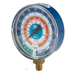 Yellow Jacket 49231 3-1/8&, red pressure, bar/psi, R134a/404A/407C certified gauge (Â°C) - One-stop shop for professional tools and equipment.